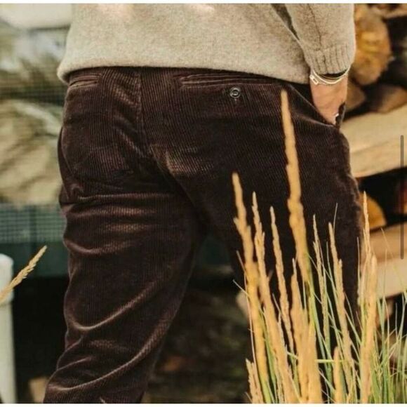 Taylor Stitch The Democratic Foundation Espresso Brown Cords Pants Variety Sizes - Picture 9 of 13
